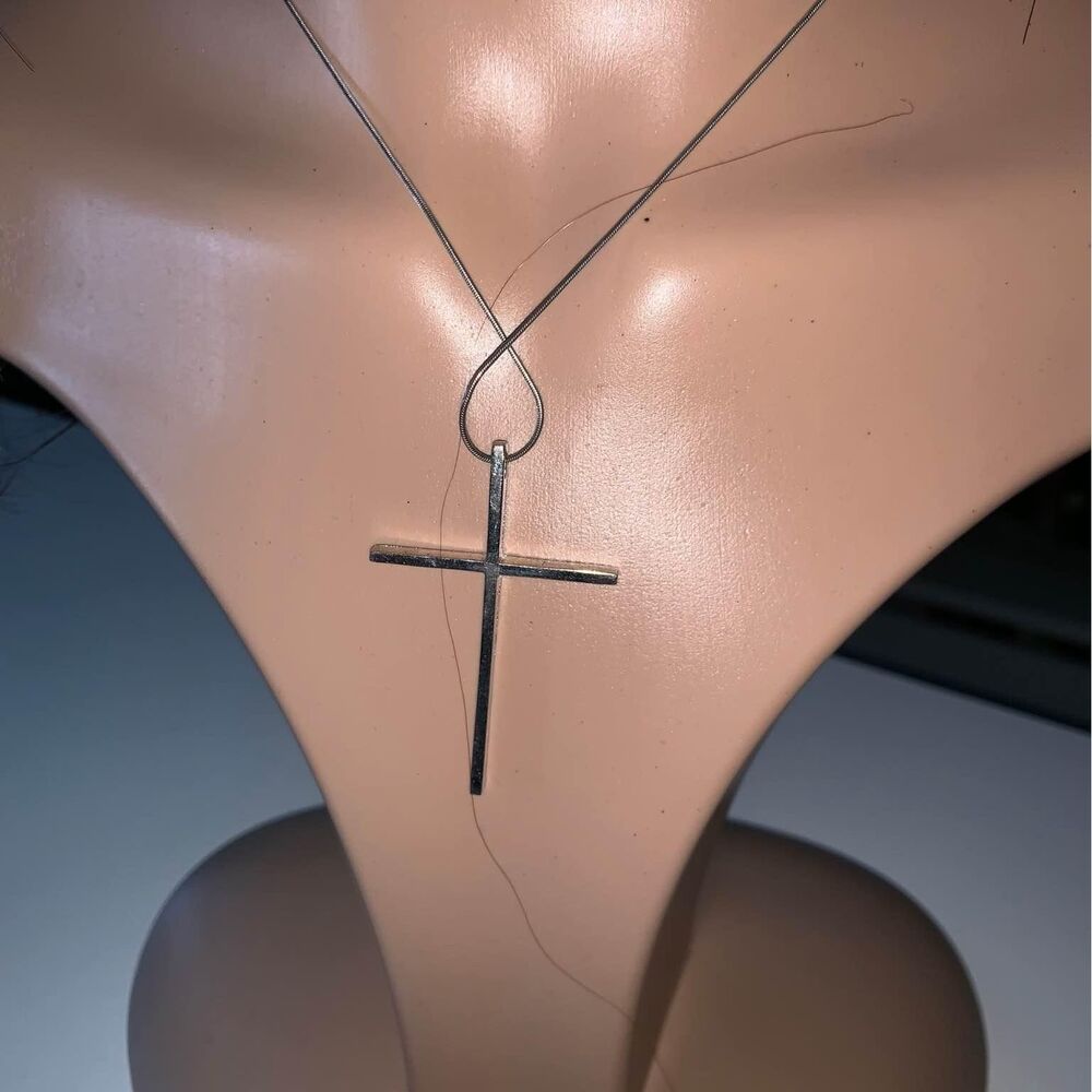 NEW! STERLING Silver 925 Cross pendant - Picture 6 of 6